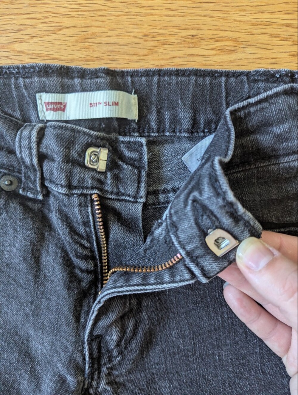Levi's Kids 511 Black Jeans, Boys Size 7 - Picture 3 of 5